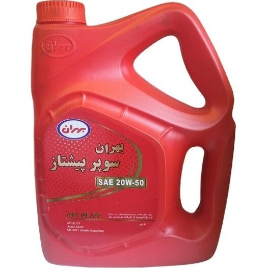روغن موتور خودرو بهران مدل سوپر پیشتاز SL 20W50 حجم 4 لیتر