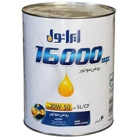 روغن موتور ایرانول مدل ۱۶۰۰۰ حجم ۴ لیتر ۲۰W50 SL/CF